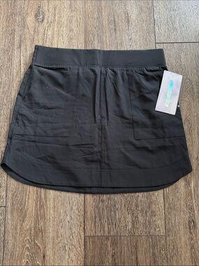 Maika Black Mini Skort with Pockets